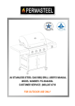 All STAINLESS STEEL GAS BBQ GRILL USER`S MANUAL MODEL