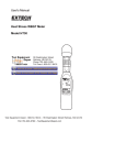 User`s Manual Heat Stress WBGT Meter Model HT30