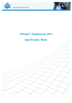 XProtect Professional 2013 Specification Sheet