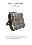 25*6W LED Matrix Strobe User Manual
