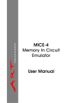 MICE-4 Memory In Circuit Emulator User Manual
