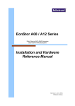 EonStor A08 / A12 Series Installation and Hardware