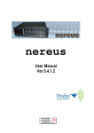 Prodys Nereus manual - fra www.interstage.dk