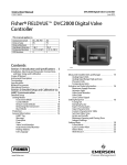 DVC2000 Digital Valve Controller Instruction Manual (D103176X012)