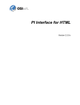 PI Interface for HTML
