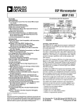 DSP Microcomputer ADSP-2183