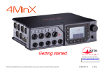 4MinX QuickStart Guide - Sound