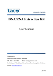 taco DNARNA Extraction Kit User Manual RUO(201403)
