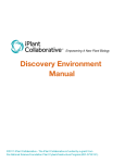 Discovery Environment Manual