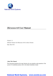 ZKAccess 4.0 User Manual - Nwstm