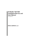 All-Bottle 704/1504 Installation/Service and User Manual