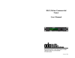 SR-X Sirius Commercial Tuner User Manual