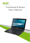 Travelmate B Series User`s Manual