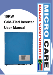 15KW Grid-Tied Inverter User Manual