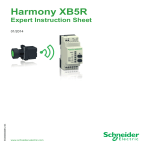 Harmony XB5R - Expert Instruction Sheet - 01/2014