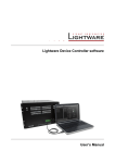 Lightware Device Controller software User`s manual