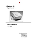 ProPalette 8000 Repair Manual