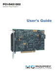 PCI-DAS1002 User`s Manual