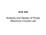 Analysis and Design of Power Electronic Circuits Lab