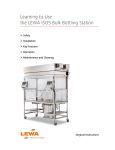 USER MANUAL LEWA ISO 5 Bottling Station 021