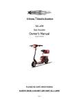 Gas Scooter Owner`s Manual
