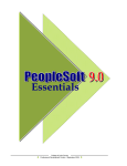 PeopleSoft Essentials Manual - Professional Development Center