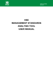 HSE Management Standards Analysis Tool User Manual