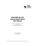 DNA/DNR-AO-333 Analog Output Board User Manual