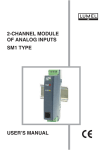 2-channel module of analog inputs sm1 type user`s manual