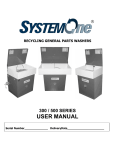 USER MANUAL - System One - SystemOne Technologies Inc.