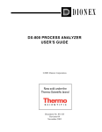 DX-800 Process Analyzer User`s Manual