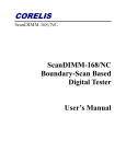 ScanDIMM-168/NC Boundary-Scan Based Digital Tester