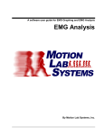 EMG Analysis - Motion Lab Systems, Inc.