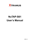 NuTAP-S61 User`s Manual