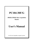 PC104-30F/G User`s Manual