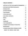 table of contents quick set-up for your damper dynamometer 3