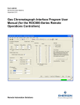 Gas Chromatograph Interface Program User Manual