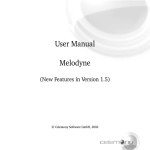 User Manual Melodyne