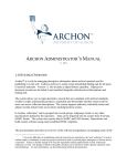 Archon Administrator`s Manual, v 1.10