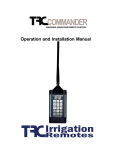 User Manual - TRC Irrigation Remotes