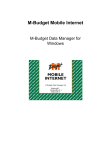M-Budget Mobile Data Manager