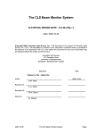 The CLS Beam Monitor System