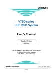 V750-series UHF RFID System User`s Manual