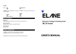 USER`S MANUAL - Elane.net Home