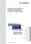 Machine Controller MP2000 Series USER`S MANUAL for Motion