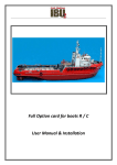 Full Option card for boats R / C User Manual & Installation