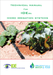 Technical Manual for IDEal Micro Irrigation Systems