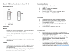 Etekcity USB Voice Recorder User`s Manual UR-08