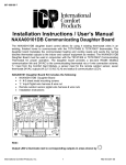 Installation Instructions / User`s Manual NAXA00101DB