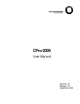 CPro-2000 User Manual - Alcatel